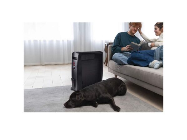 Radiatore Elettrico in Mica Nero 2000W ROMEO 3