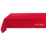 Tovaglia di Natale a Cuori Shabby Chic Rossa Blanc MariClo 140 x 180 cm 5