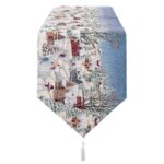 Runner da Cucina Rosso con Ricamo Buon Natale Blanc Mariclo 4