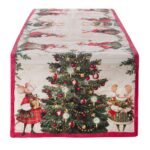 Cuscino Natalizio con Ricamo 30×45 Shabby Chic Blanc Mariclo 5