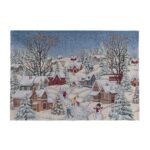 Tovaglia di Natale a Cuori Shabby Chic Rossa Blanc MariClo 140 x 270 cm 4