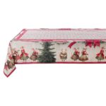 Tovaglia Natalizia Shabby con Bordo in Pizzo Blanc Mariclo 170 x 310 cm 4