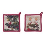 Cuscino Natalizio con Ricamo 30×45 Shabby Chic Blanc Mariclo 4