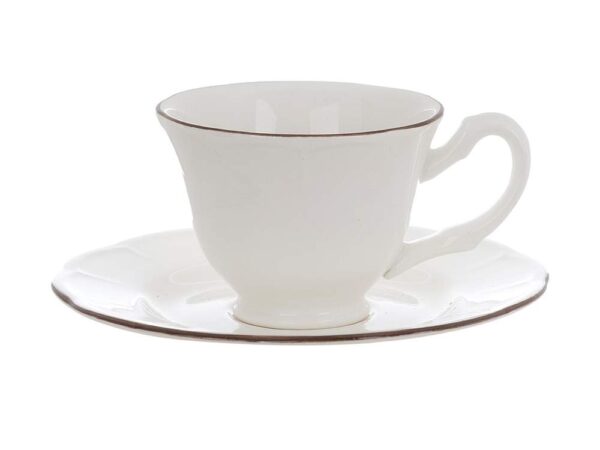 Set Tazze da The in Ceramica Alcina – Blanc MariClo 6 Pz