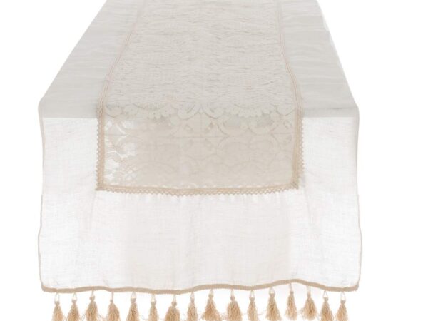 Runner Elegante Shabby Chic – Collezione Dentelle Blanc Mariclo’