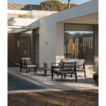 Set da Giardino Elna Antracite Divano 2 Poltrone Tavolino Bizzotto 16