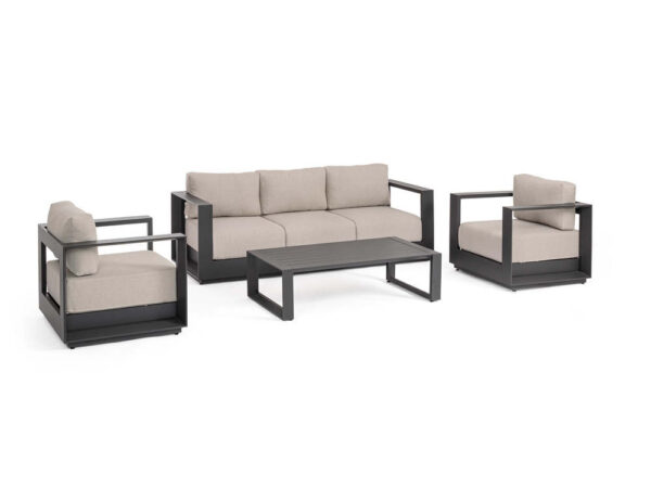 Set da Giardino Moses Divano 2 Poltrone Tavolino Bizzotto 3