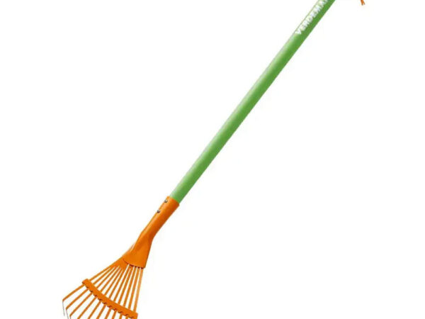 Mini Scopa per Foglie da Giardino con Manico Lungo Verdemax