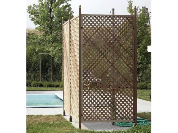 Pannello Grigliato Fisso in Legno per Esterno Privacy Verdemax 3