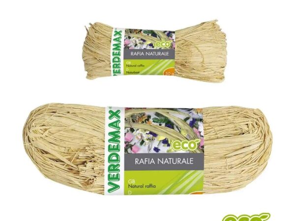 Rafia Naturale in Bobina per Legature di Piante Ortaggi Fiori Verdemax