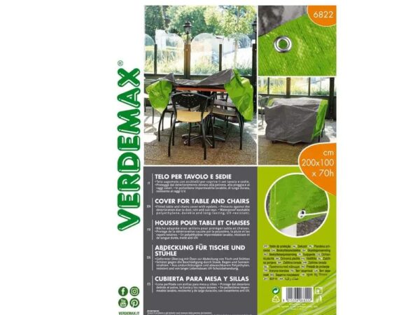 Telo Copertura per Tavolo e Sedie da Esterno Verdemax 3