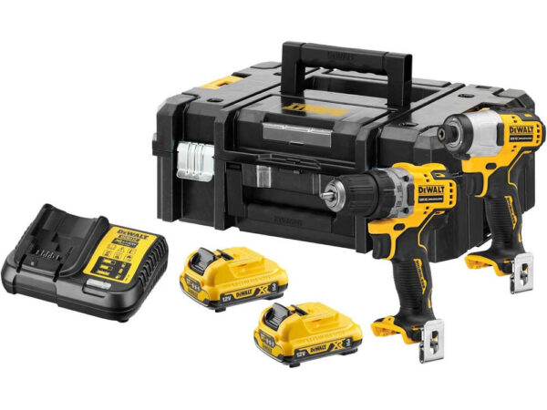 Kit Trapano Avvitatore + Avvitatore a Impulisi 12v DeWalt